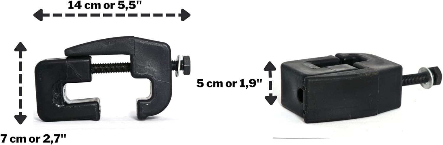 ROXFORM ABS Plastic Clamps - Camper Shell for Secure and Stable Cabinet - Device Mounting in Your Vehicle - 3 Pieces