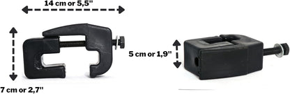 ROXFORM ABS Plastic Clamps - Camper Shell for Secure and Stable Cabinet - Device Mounting in Your Vehicle - 3 Pieces
