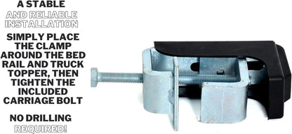 ROXFORM ABS Plastic Clamps - Camper Shell for Secure and Stable Cabinet - Device Mounting in Your Vehicle - 3 Pieces