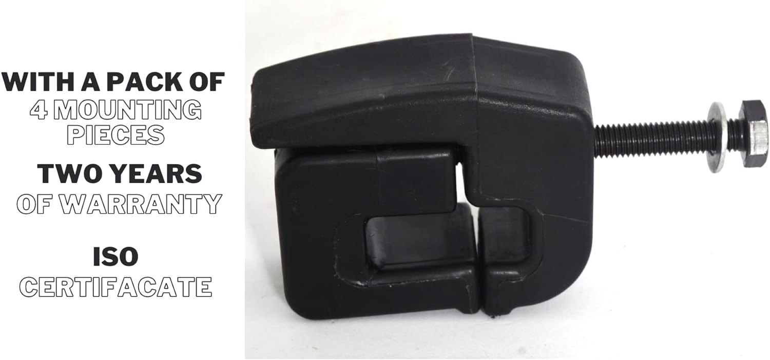 ROXFORM ABS Plastic Clamps - Camper Shell for Secure and Stable Cabinet - Device Mounting in Your Vehicle - 3 Pieces