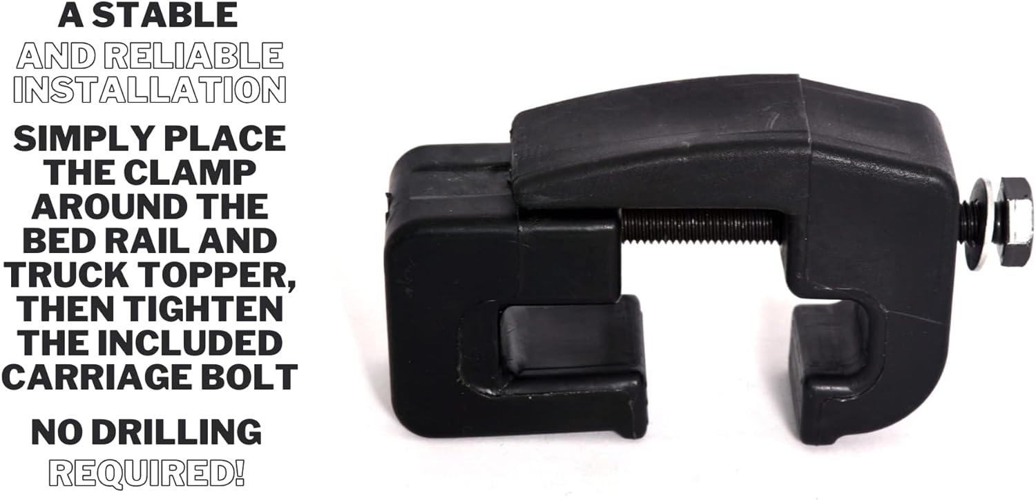 ROXFORM ABS Plastic Clamps - Camper Shell for Secure and Stable Cabinet - Device Mounting in Your Vehicle - 3 Pieces